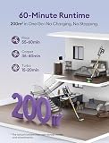 Ultenic Aspirateur Balai sans Fil, 55kPa/60min Aspirateur sans Fil, Technologie GreenEye, Tube Pliable, Brosse de Sol TangleTame, Puissant pour Poils Animaux, Sol Dur et Voiture - 7