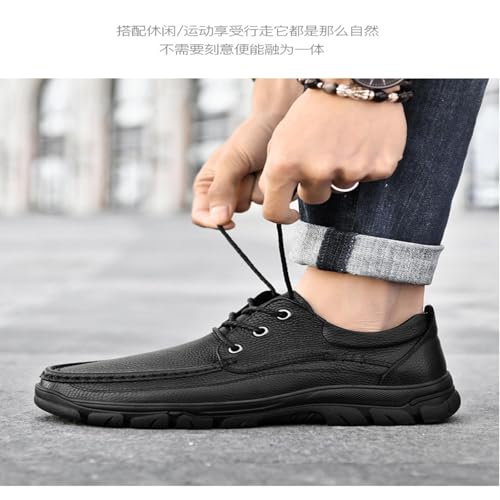 Business Casual Shoes Men Men's Leather Dress Walking Shoes, Tennis Oxfords, Casual Business Work Shoes2
