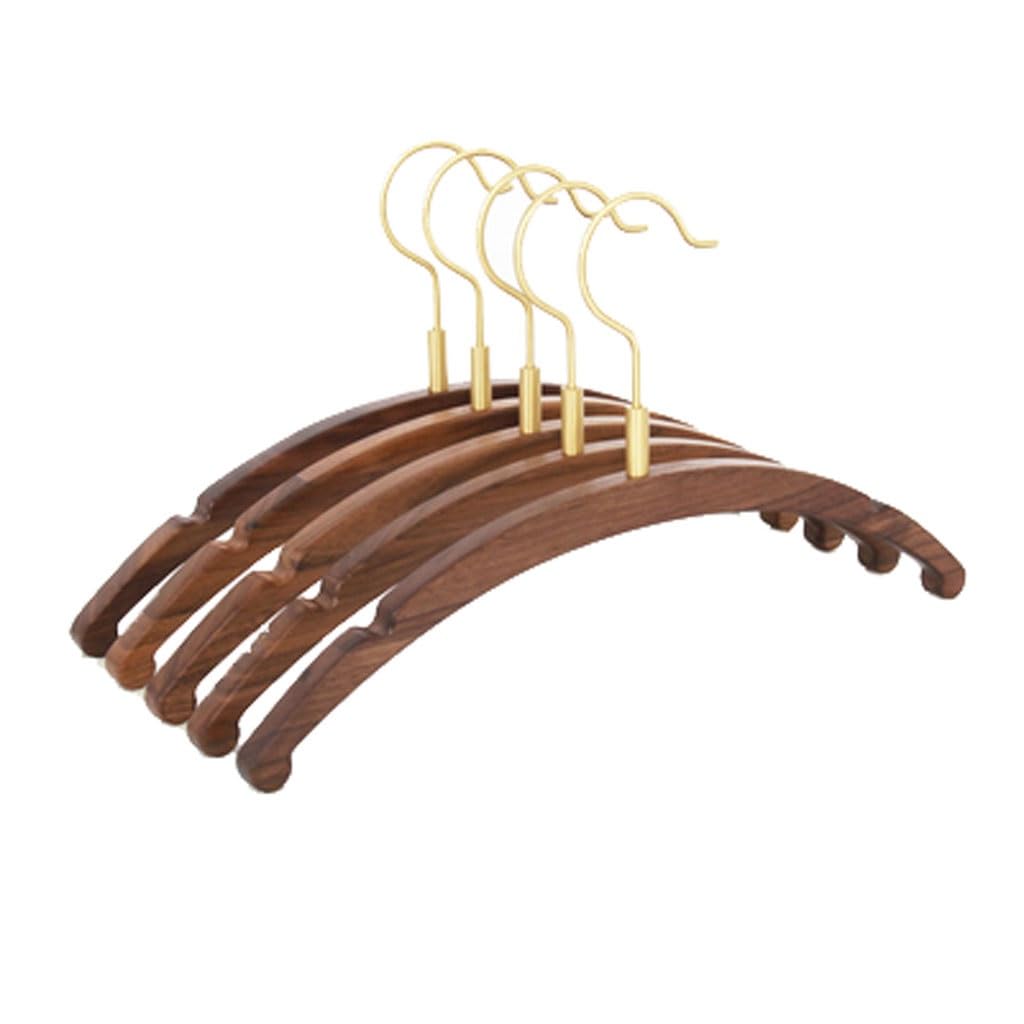 HCZKIUJY 5 Pack Coat Hangers Wooden Clothes Hangers Non-slip Suits Hangers For Adult Coats,suits,Shirts hangers for clothes non slip