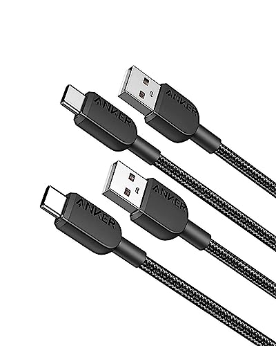 ANKER cable USB C, 90cm, lot de 2 câbles de charge USB A vers USB C, câble de charge USB A vers USB C, charge rapide pour iPhone 17/pro, Samsung Galaxy Note...