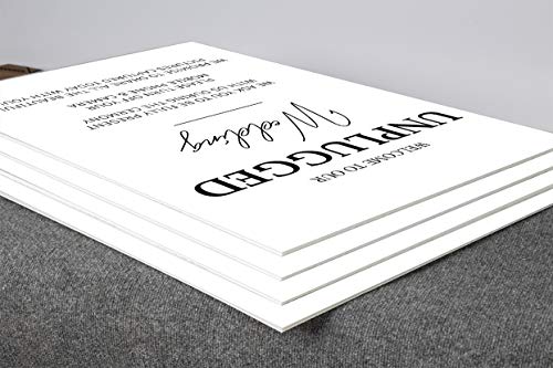 image for SPEEDYORDERS Unplugged Wedding Sign - 48x36, 36x24, 24x18 inches Welco