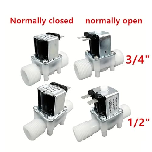 Électrovanne plastique normalement fermée AC 110V vanne d'eau 0,8 MPa - 3