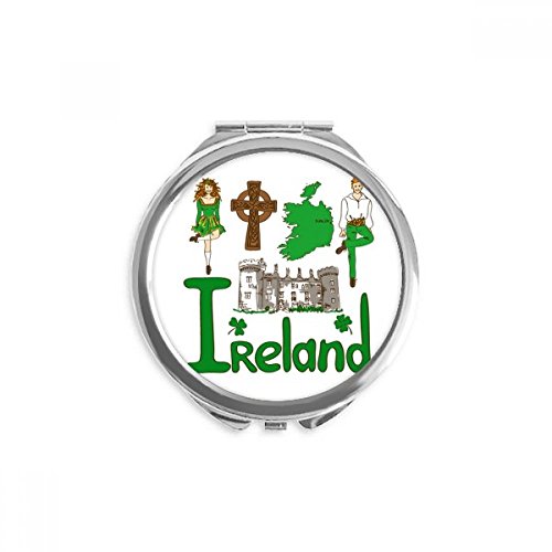 Miroir rond Irlande maquillage pour vos retouches voyage
