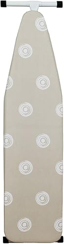 Tabla de planchar, tabla de planchar con patas en T, tamaño completo, tabla de planchar de 53 x 14 pulgadas, plegable con funda de almohadilla de