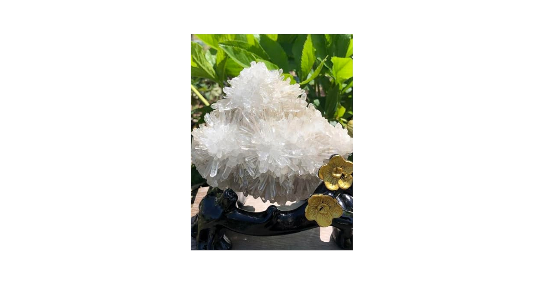 確認用 菊花水晶クラスター お花沢山キラキラ 約425g No.665