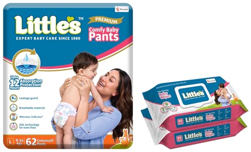 Baby Pants 62, Baby Wipes 80x2