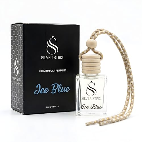 Image of Car Perfume Air Freshener | Long Lasting Fragrance for Car Interior | Premium Luxury Scent for Fresh & Pleasant Drive | Easy to Use Car Freshener for All Vehicles (Ice Blue)