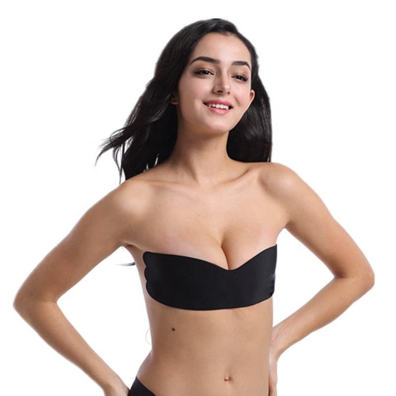 siqulix Reusable Silicone Nipple Covers & Push-Up Bra Tapes for Women | Backless, Strapless Coverage Solutions for Women & Girls. Beige-picture-33