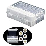 【Anzahl】 Dieses Münzprüfer-Set enthält 30 Münzkapseln à 46 mm, 1 Aufbewahrungsbox aus Kunststoff und 30 passende Eva-Schaum-Dichtungen. Ein praktisches Geschenk für Münzsammler, um ihre Lieblingsmünzen aufzubewahren und zu schützen.