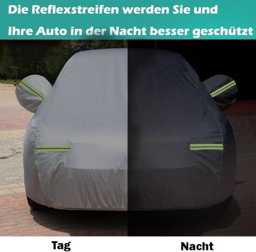 Big Ant universal Autoabdeckung Vollgarage car Cover Abdeckplane Auto Garage Wasserdicht Autogarage Autoplane Staubdicht Autohülle Passt für Meisten Auto im Winter & Sommer Schwarz