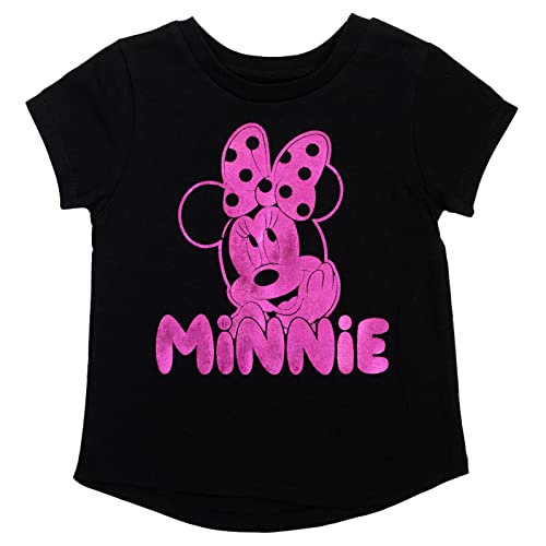 Disney Minnie Mouse Girls Pullover Metallic T-Shirt Toddler to Big Kid3
