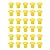 Tsnamay 30Pcs Plastic Mushroom Rebar Safety Caps For 0.63"/16mm to 0.98"/25mm Diameter Rebar Stake,Yellow