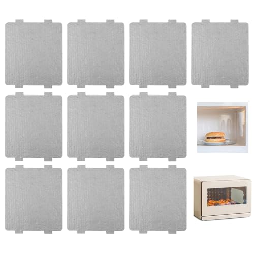 10 Pcs pieza de mica del horno de microondas, Mica de Placas Repuesto para Hornos de Microondas microondas placa de mica hoja, para horno de microondas con plato giratorio