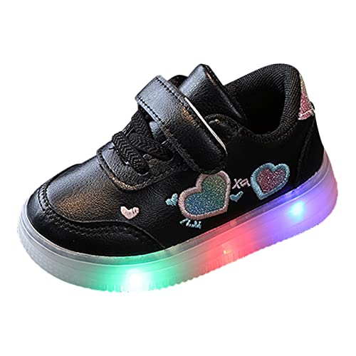 Toddler Boys Girls LED Casual Sport Shoes All Season Soft Soled Kids Sport Fringe Tennis Shoes