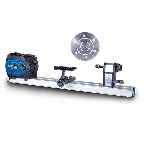 Scheppach DM600VARIO Wood Lathe | 550W | Variable Speed 800–3000 RPM | 60cm Length | Inc. Face Plate