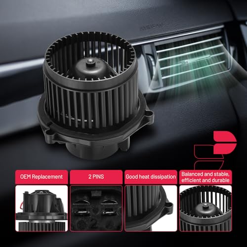 Image of BDFHYK AC Heater Blower Motor Fan 700075 Compatible with Regal Camaro Cavalier Lumina Monte Carlo Cutlass Supreme Firebird Grand Prix,HVAC Blower Motor Assembly BM00143C 19153679 52498951 52498952