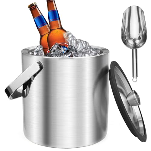 Eiskübel, 2,2L Eiswürfelbehälter mit luftdichtem Deckel und...