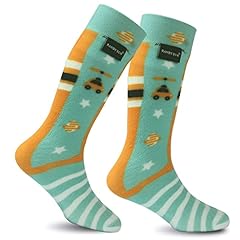 Light Green+orange-ultra-thin-knee High Waterproof Socks