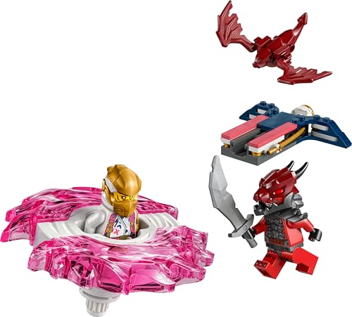 LEGO Ninjago La toupie Spinjitzu du Dragon de Sora - Jeu de Construction avec 2 éléments de Pouvoir et 2 minifigurines - Idée Cadeau pour garçons et Filles dès 6 Ans Amateurs de la série TV 71824