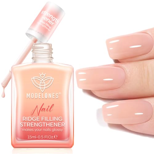 Modelones Nail Strengthener and Growth, Fall Nude Nail Polish Nail Hardener