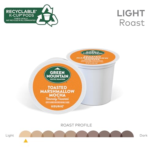 Image of Green Mountain Coffee Roasters Toasted Marshmallow Mocha Keurig Single-Serve K-Cup Pods, Light Roast Coffee, 96 Count (4 Packs of 24)