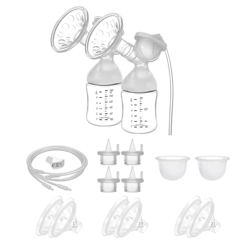 Breastpump Flange Kit Replacement Full Set Compatible with Babybuddha Zomee Z1 Z2 NCVI 8782/8780 Breastpump incl 17/19/21/22mm Cushion Insert 24mm Flange Replacement Parts/Accessories