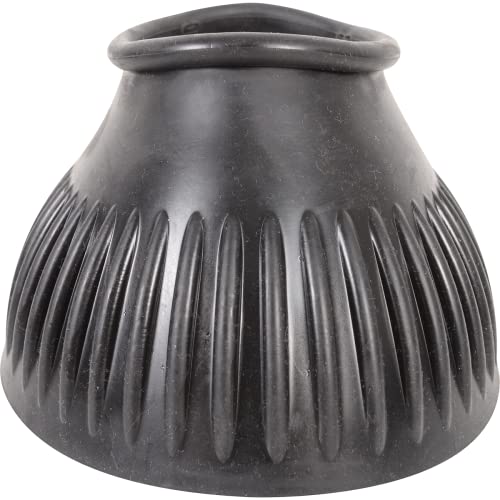 Image of Classic Equine Rubber Pull-On Bell Boots, Black, Medium