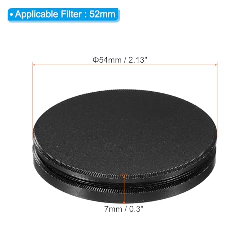 Tapa frontal para lente de cámara PATIKIL de 52 mm, cubierta protectora universal de metal para filtro, incluye paño de limpieza miniatura 2