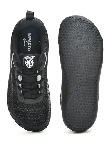 Image of Impakto Barefoot Grounding Shoes for Men | Lightweight & Superior Grip | Running & Training Shoes with Wide Toe | Non-Marking Sole for Court Games | Anti-Slip Grip, Everyday Wear for Gym