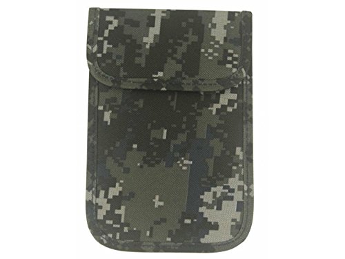 Toptekts Army Camouflage Protective Car Key Signal Blocker Case, Keyless Entry Fob Guard Signal Blocking Pouch Bag, Antitheft Lock Devices, Healthy Cell Phone Privacy Protection Security WiFi/GSM