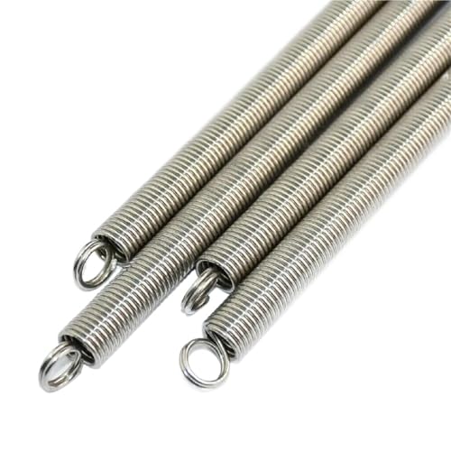 Xhuan-k΂ 300mm Dual Hook Long Expansion Tension Spring Hardware Accessories 304 Stainless SteelC1PcsC ȑpr(0.6x7x300mm)