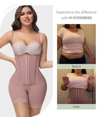 Image of M MYODRESS Fajas Colombianas Moldeadoras Shapewear for Women Tummy Control Body Shaper Post Surgery Compression Garment