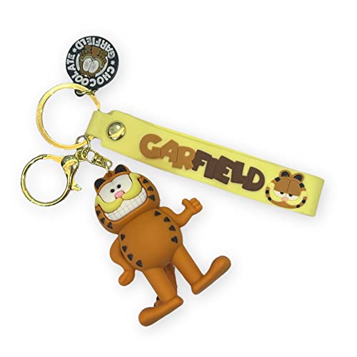 Image of AUGEN Garfield Action Figure Keychain Limited Edition for Car, Decoration, Cake, Office Desk & Study Table (Pack of 1)
