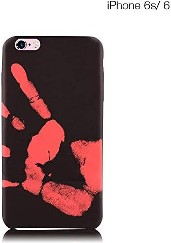 Fashion Thermal Heat Induction Thermochromic Cell Phone Case Hard PC Rubber for iPhone6/6s/7/6plus/7plus (iphone7p brown)