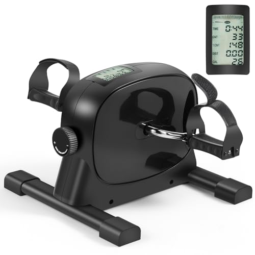 GOREDI Under Desk Bike Pedal Exerciser, Portable Mini Exercise Bike with LCD Display for...