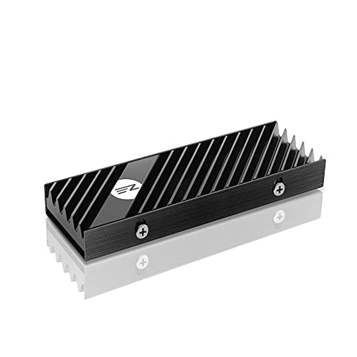 EZDIY-FAB M.2 2280 Dissipatore di Calore SSD,Dissipatore di Calore Bifacciale,Raffreddatore SSD ad Alte Prestazioni per PC/PS5 per PCIE NVME M.2 SSD o SATA M.2 SSD-Nero