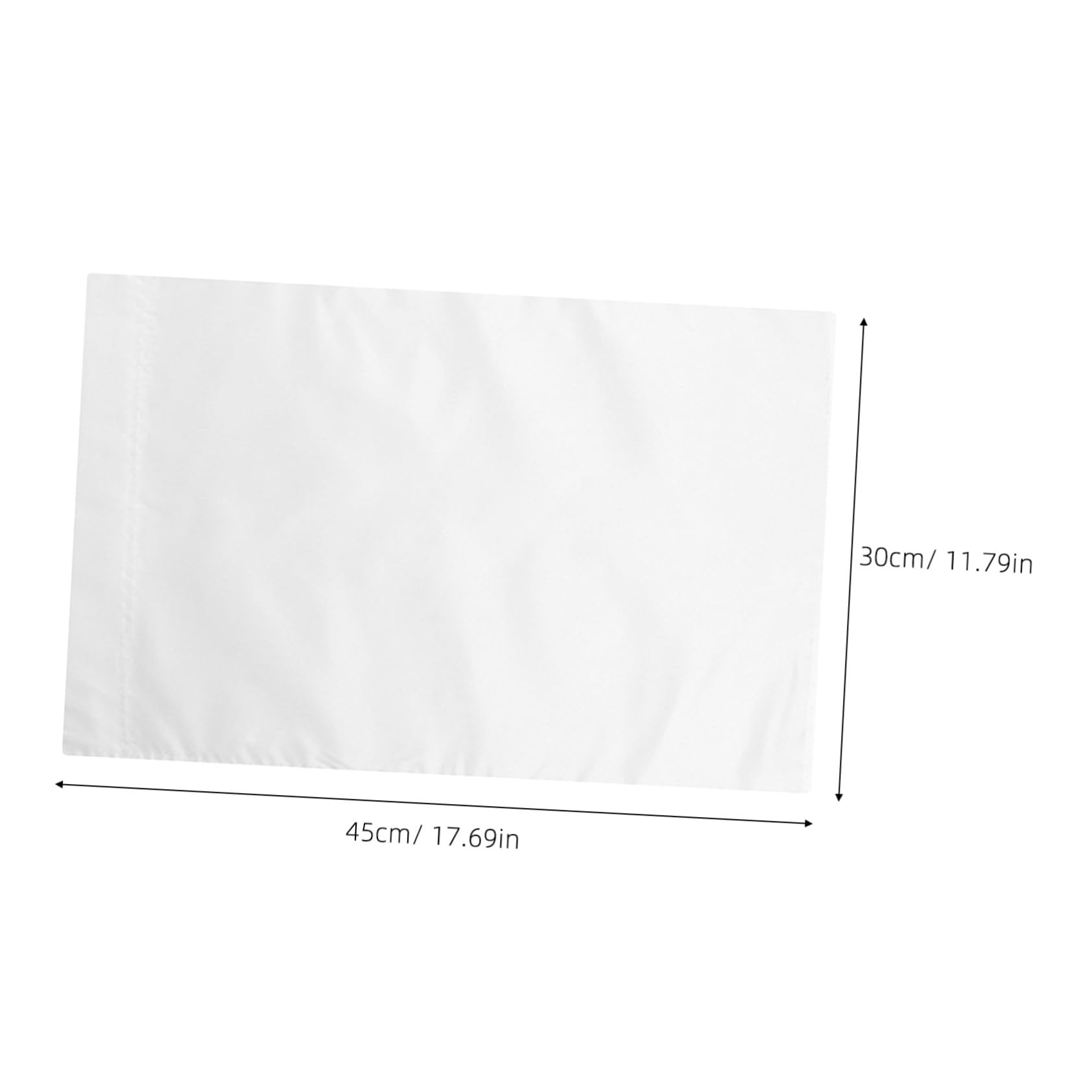 SUPVOX 8 Stück Teiliges Weiße Sublimations-gartenflaggen Einseitig Polyester Wetterfest Verstärkt DIY Blanko Banner für Außenrasen Individuelle Gartendekoration