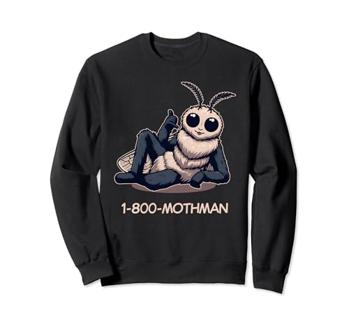 Cryptid Mothman Funny Call Me Hand Gesto Anime Mothman Sudadera