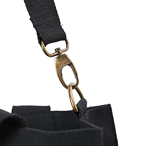Bolso cruzado grande de lona resistente para mujer miniatura 4