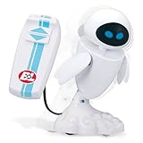 robot wall-e casero EVE se mueve con cabeza de bopping y se mueven acción