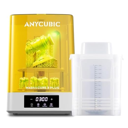 ANYCUBIC Wash and Cure 3 Plus con Iluminación de Cuello de Cisne, Diseño de Doble Capa y Ahorro de IPA, para Impresoras 3D Photon M5/M5s/X2/X 6Ks/Halot-Mage/Mars 4/Saturn Series,228x128x260mm