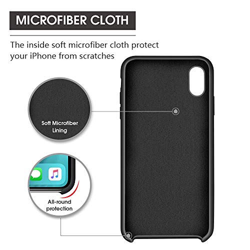 Abitku Cover iPhone XS Max Silicone, Custodia