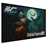 Elite Screens Sable Frame B2, 120-INCH Diag. 16:9, Active 3D 4K / 8K Ultra HD Fixed Frame Home Theater Projection Projector Screen with Kit, SB120WH2