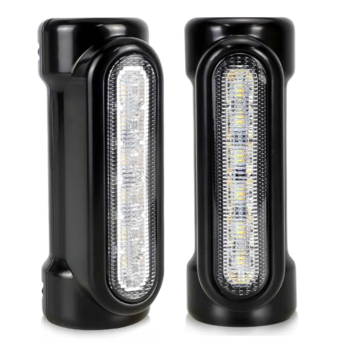 MIRUNNY Motorcycle Highway Lights,Dream Color Crash Bar Lights Switchback Driving Light Compatible with Harley Road King (GY-WY-RGB-B)