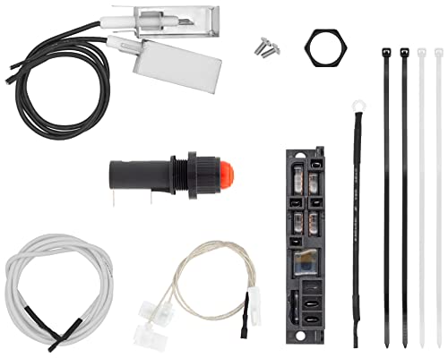 Image of DELSbbq 42322 Grill Igniter Kit for Weber Summit Silver B Gas Grills - 4 Burner Grill, Comes with Module, Wires, Output Spark Generator, Push Button, Mounting Screws