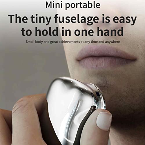 Barbeador elétrico masculino | Removedor de cabelo de barbear masculino seguro | Barbeador de bolso