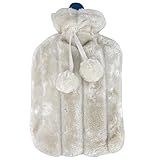 Cubierta suave: Reciba una bolsa agua caliente con funda suave para todos tipos de uso. Capacidad aprox. de 2 litros. La bolsa térmica mantiene el calor durante mucho tiempo.