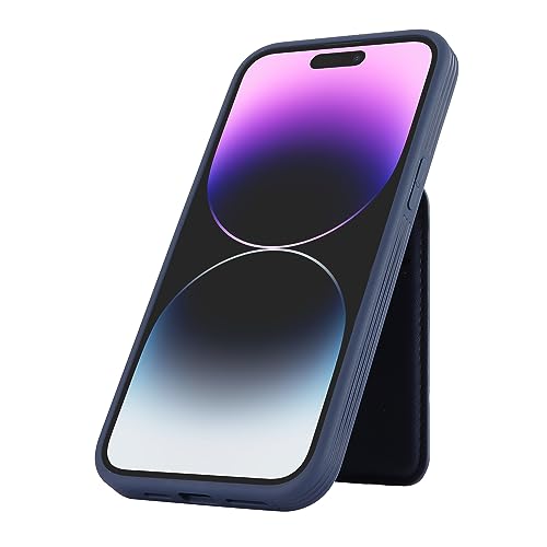 Étui portefeuille iPhone 13 Pro Max compatible MagSafe en bleu - 7