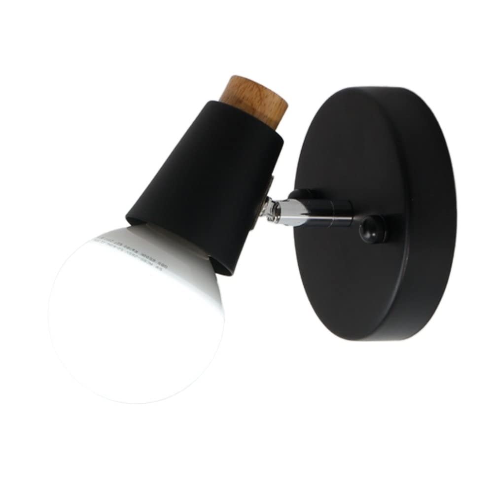 Lumière murale moderne minimaliste en bois et lanterne design E27