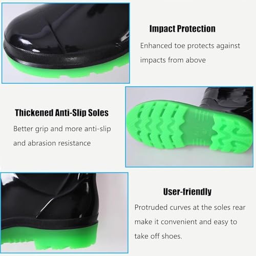 Botas de Pesca Impermeables de PVC con vadeo y correa ajustable para alta montaña y ríos 6
